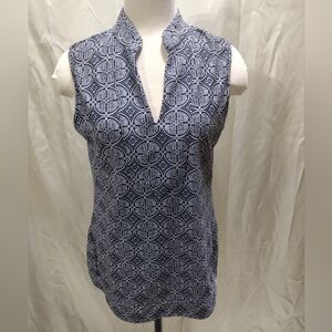 Jude Connally Women's Size M Sleeveless Keira Tunic Top Blue